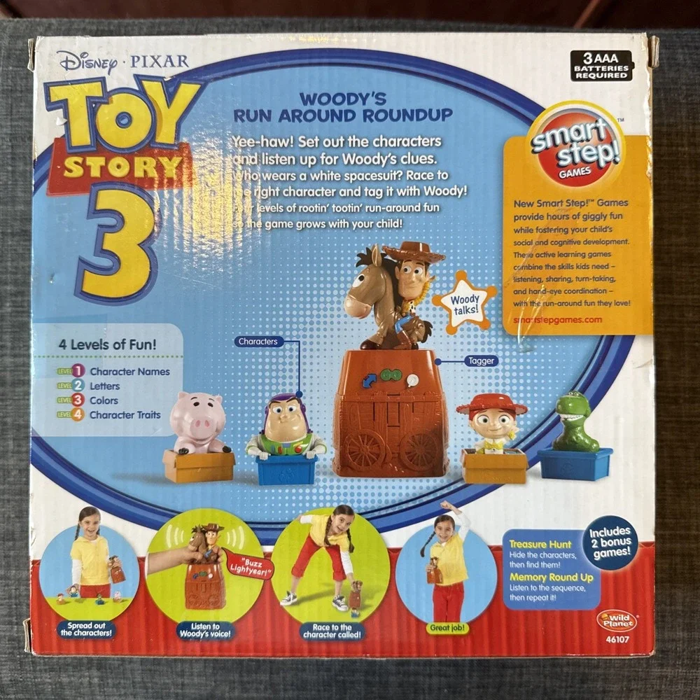 Disney Pixar Toy Story 3 Woody's Run Around Roundup Game Buzz Lightyear Rex Hamm